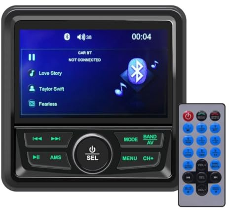 NONDK Marinradio för Yacht ATV UTV Digital Media Audio Play Waterproof Boat Accessories
