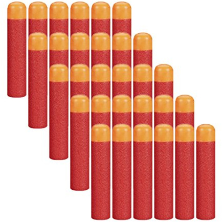 120 Balas Dardos Nerf Elite Grande,9.5cm Munición de Espuma Rojo,Nerf Pack de Repuesto para Pistola Blaster de Juguete,Accesorios Adecuado N-Strike Elite Series Juguete para Niños Armas y Proyectiles