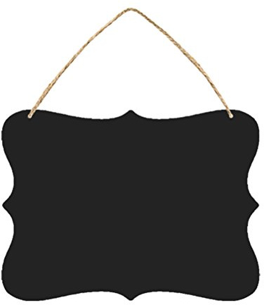 Pizarra Colgante Borrable a Doble Cara 9.05X6.69In Cartel Decorativo De Pared Con Cuerda Para Mensajes Y SeñAles Reutilizables Para Bodas Y Hogar
