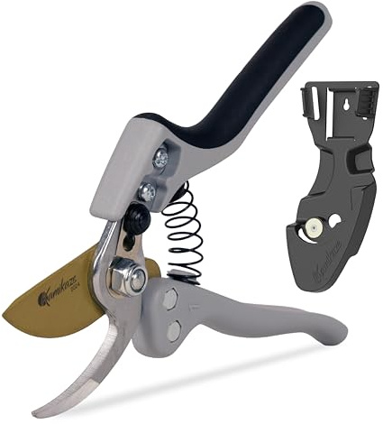 Bypass Pruning Shears Heavy Duty - Best Pruners for Gardening Gifts for Women and Men - Gardening Hand Tools, Garden Shears Clippers Scissors, Professional Pruners with Japanese Steel since 1988