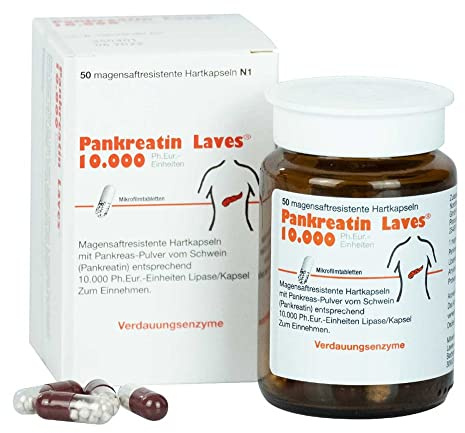 Pankreatin Laves 10.000 Ph.eur.-einh.msr.hartkaps. 50 stk