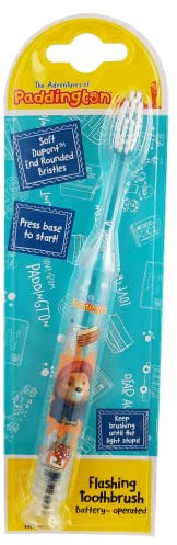 Paddington Bear Children's Flashing Battery Powered Toothbrush - 2 Minute Timer, Multi