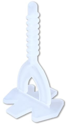 Diamwood 100 Croisillons Autonivelants à Visser 3 mm - Système HI-FIX - Idéal pour Carrelage 2 à 20 mm - Pose Facile et Précise - Nivellement Optimal - Compatible Cadrans Réutilisables