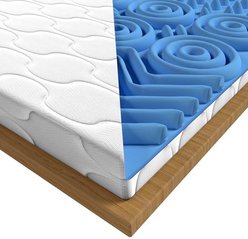 POKAR Premium Matratzentopper Matratzen Topper Matratzenauflage Matratzenschoner für Matratze Waschbar und für Allergiker Geeignet 90 x 200 cm