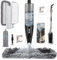 360° 3-in-1 Microfiber Spray Mop for Floor Cleaning Dry Wet Dust Mop for Hardwood, Laminate, Tile & Wood Floors Large Capacity Bottle 3 Reusable Pads Scraper Holder Kitchen Multi-Surface