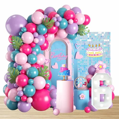 Kit de Guirnalda de Arco de Globos de Fiesta Stit Globos de Látex Globos de Cumpleaños Stit Decoraciones para Fiestas Stit Suministros para Fiestas