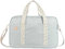 Badabulle Wickeltasche Bowling Grau - Kinderwagentasche inklusive Wickelauflage