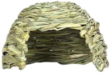 XAGMODSHN Rabbits Hideaways Grass House Straw Cave Playhouse for Small Pet Warm Hideouts House for Cage Hamsters Hideaways Cave