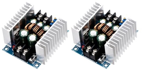 sourcing map 2Pcs Buck Converter Voltage Regulator 6-40V to 1.2-35VDC 20A Constant Voltage Current Step Down Power Module for Power Adjustment Power Transformers