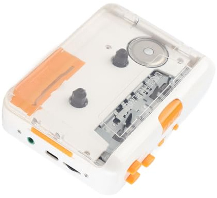 aqxreight Convertidor de Casete USB a MP3, Reproductor y Grabador de Cinta Portátil con USB Plug-and-Play para Digitalizar Música a PC o CD