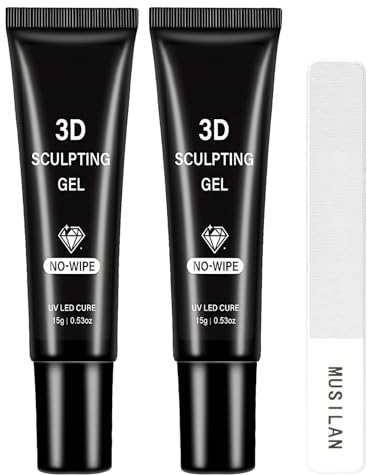 Nail glue, Pegamento uñas soft gel 2 artículos, 1 lima de uñas, Adecuado para arte de uñas 3D, Modelado de uñas, Es una opción indispensable para el arte de uñas DIY en casa, 30 ml.