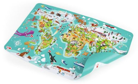 2-in-1-Weltreise Puzzle und Spiel