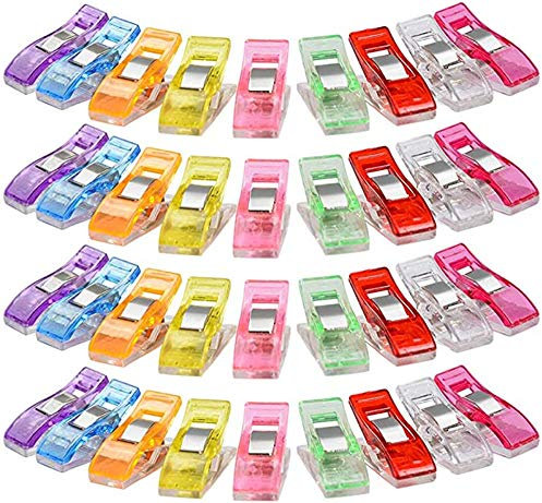 Clip di pinzette fai da te per rilegatura, cucito, artigianato, pinza da cucire multifunzione, pinza magica, pinza da cucire per colori assortiti 50 pezzi
