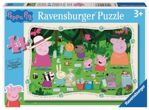 Ravensburger Peppa Pig Jigsaw Puzzles for Children Age 3 Years Up-35 Pieces - Educational Toys for Toddlers - Kids Gifts