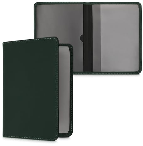 kwmobile Funda permiso de circulación coche - De piel nobuck de imitación - Para documentos 10.5 x 14.8 CM doblados