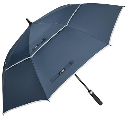 G4Free 54 Inch Regenschirm Groß Stockschirm Sturmfest Golf Schirme Automatik Regenschirm XXL für Herren Damen Doppelt Überdachung Belüftet