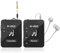 M-Vave WP9 - sistema di monitoraggio in-ear wireless, trasmettitore e ricevitore da 2,4 GHz, design a clip, ricaricabile tramite USB, nero