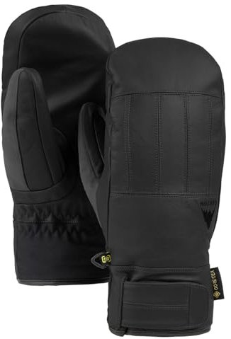 Burton - Ski-/Snow-Fäustlinge für Herren, Gore-Tex, Leder, True Black – Herren – Größe S – Schwarz
