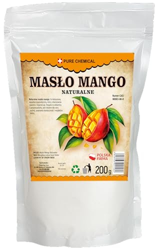 CHOSA - Mango Butter - Mangobutter Bio für Kosmetik - Bodylotion - Körperbutter - Rituals Body Cream - Kosmetikprodukt - 100% Rein und Natürlich - Handgeschält - ohne Haut und Haare - Tatoo (200g)