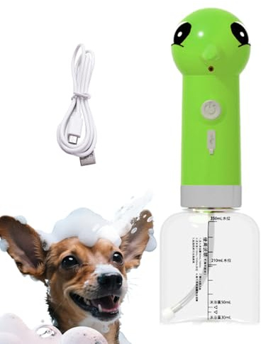 Dispensador De Espuma De Champú Para Perros,Rociador de Champú Espumoso para Baño de Perros y - Accesorio Recargable De Espuma Para Baño De Mascotas En Bañera Y Ducha