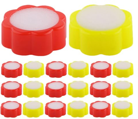 DIYEAH Lot de 20 humidificateurs pour doigts : éponge humidifiée pour compter l'argent, tasse de mouillage des doigts, fournitures de papeterie de bureau pour compter les documents papier et les