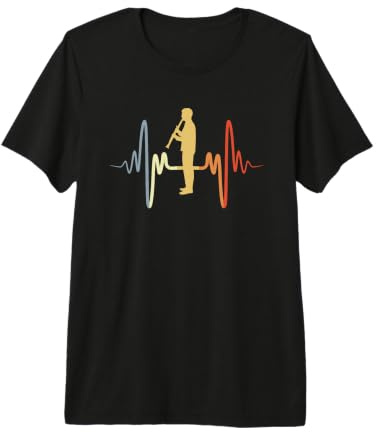 Clarinettiste Vintage Amoureux de la Clarinette T-Shirt Haut de Gamme