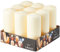 SPAAS Paquet de 9 Bougies Piliers Cylindre 60/150 mm, ± 45 heures, non-parfumée - ivoire