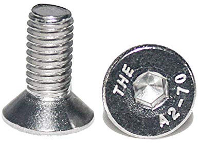 25 Stück M8 x 12 mm Senkkopfschrauben Edelstahl DIN 7991 Senkkopf Innensechskant A2 V2A VA