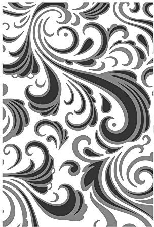 Sizzix Texture Fades Mehrstufige Prägeschablone 665226 Swirls von Tim Holtz One Size Cutting Dies, Papier, Multicolore, Einheitsgröße