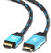 Ultra HDTV 4K HDMI-Kabel 20 Meter lang I High Speed HDMI Kabel 2.0b 18 GBit/s I 4K@60Hz Auflösung bis 4096x2160 - mit Knickschutz, Verstärker Chip