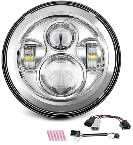 SUNPIE 7 inch Head light Compatible with H_arley Street Glide/Tri Glide, Compatible with Road King