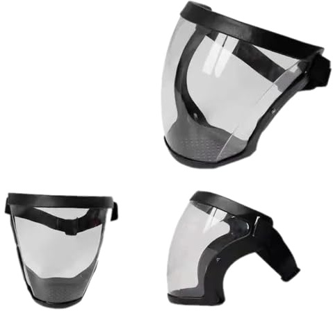 RunFar shop Gesichtsschutz Schutzbrille Staubschutz Motorrad Brille Abnehmbare Gesichtsmaske Kunststoff für Erwachsene