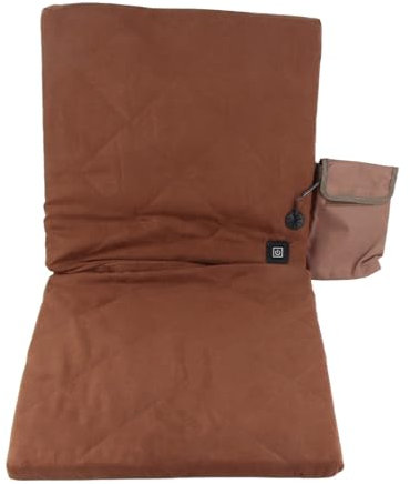 LOCADENCE Sedile da Stadio Riscaldato Portatile, Cuscino del Sedile Riscaldante Elettrico Pieghevole, Cuscinetti Riscaldati in 3 Modalità di Riscaldamento con Schienale (C)