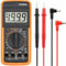 MF artSHOP Multimetro Digitale Portatile, Display LCD, Tester Elettrico con Puntali, Misuratore di Corrente e Tensione DT9205A