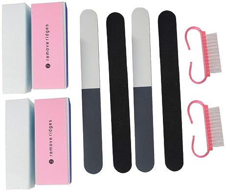 Beaupretty 10 Piezas Herramientas De Manicura Lijado De Uñas Pulidor De Uñas Para Uso Profesional Salones o Casa