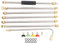 Agmoctz Gutter Cleaning Tool Pressure Washer - Extension, Roof Cleaner Nozzle - 4000 Psi 5 Tips, Window Washing Accessories, Power Washer