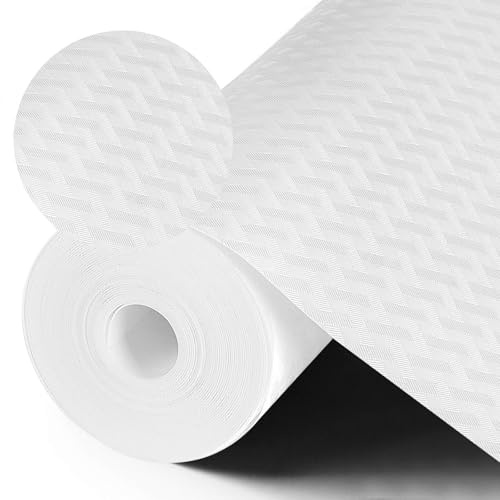 Bcuuozeeing Lådmatta 60 cm x 500 cm EVA-material vattentät halkfri matta lådmatta köksskåpsmatta ej självhäftande för lådor, hyllor, skåp, kylskåp