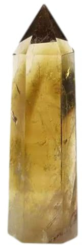 AGSHYWFT 1 st naturlig citrin Crystal Tower Healing Stones figur