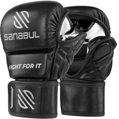 Sparring-Handschuh (Klein/Mittel, Schwarzes Silber)