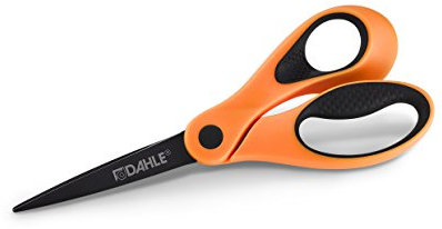 Dahle Color ID Papierschere (für Rechtshänder, 21 cm) funny orange