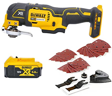 DEWALT DCS355N 18V Oscillating Multi-Tool with 5.0Ah DCB184 Battery