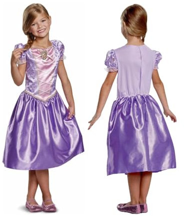 Disguise Disney Officiell Rapunzel-Kostym, Klassisk Prinsessa, Flicka, Karneval, Storlek S