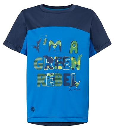 VAUDE Unisex Kinder Kids Solaro Ii T-Shirt, Radiate Blue/Eclipse, 116 EU