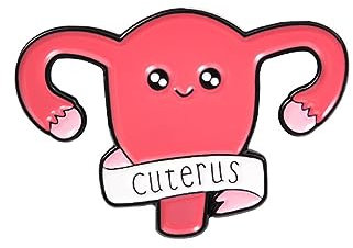 Broche féministe utérine - Insigne ovaire pour femmes, filles et féministes - Cadeau pour médecin, infirmière