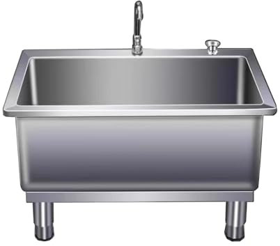 TRGCJGH Evier INOX De Cuisine, Extérieur Évier De Jardin, Evier Buanderie, Évier sur Pied,Évier de préparation Utilitaire(80cm/31.4in)