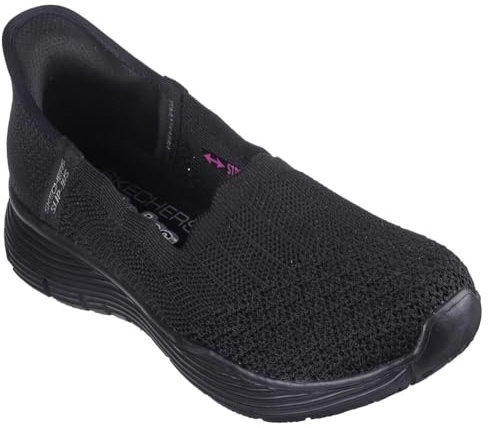 Skechers Damen Seager Believe It Sneakers,Sports Shoes, Schwarz, 39 EU