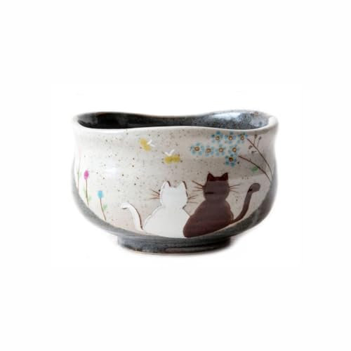 aquanaut Kutani Ware Japanische Matcha-Schale Hidamari, mittelgroß, Braun