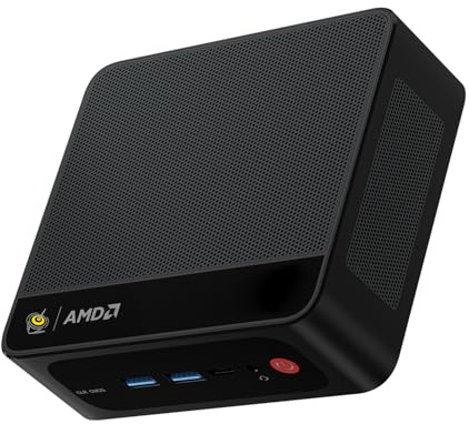 Beelink SER5 Pro Mini PC Minidator med AMD Ryzen 5 5625U (6C/12T, up to 4.3GHz), 16G SO-DIMM DDR4 + 480G M.2 NVMe SSD, support 4K@60Hz, Triple Screen, Type-C, DP, HDMI, WiFi6, BT5.4, 2500Mbps LAN
