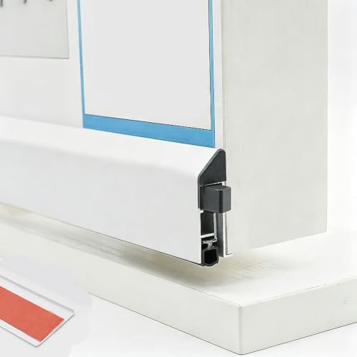 Automatisk dörrsopning av aluminiumlegering | Flerfärgad flera storlekar for luckor: självhäftande automatisk bottentätning(Silver,158cm(62.2in))