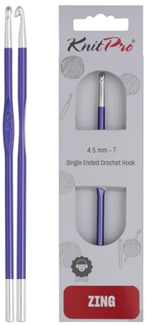 KnitPro Zing Single-Ended Crochet Hook | 4.50mm